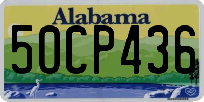 AL license plate 50CP436