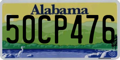 AL license plate 50CP476