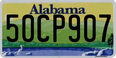 AL license plate 50CP907