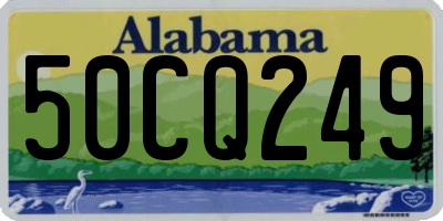 AL license plate 50CQ249