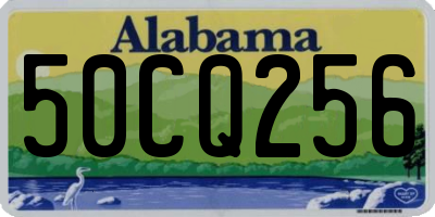 AL license plate 50CQ256