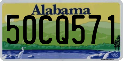 AL license plate 50CQ571