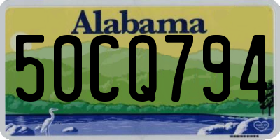 AL license plate 50CQ794