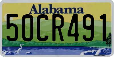 AL license plate 50CR491