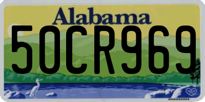 AL license plate 50CR969