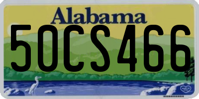AL license plate 50CS466