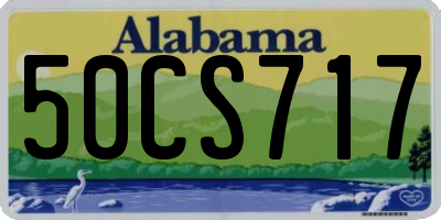 AL license plate 50CS717