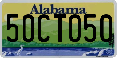 AL license plate 50CT050