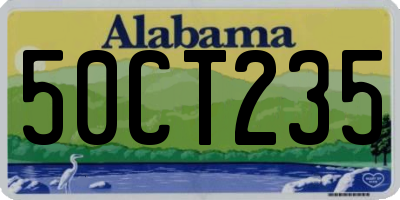 AL license plate 50CT235