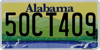 AL license plate 50CT409