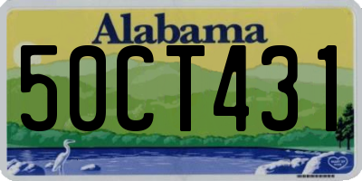 AL license plate 50CT431