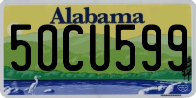 AL license plate 50CU599