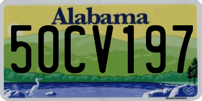 AL license plate 50CV197