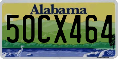 AL license plate 50CX464
