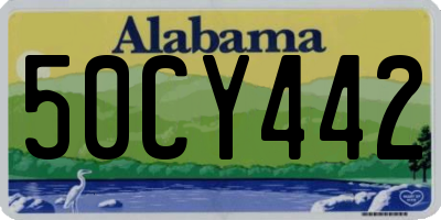 AL license plate 50CY442