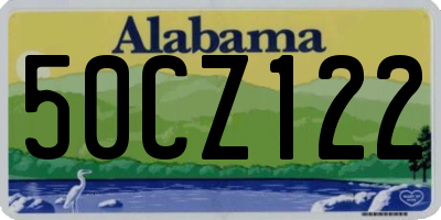 AL license plate 50CZ122