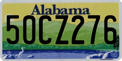 AL license plate 50CZ276