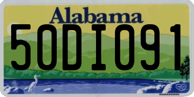 AL license plate 50DI091