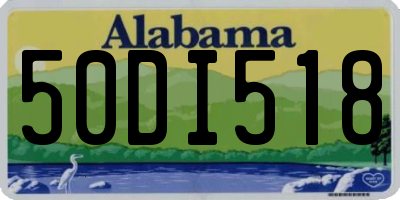 AL license plate 50DI518
