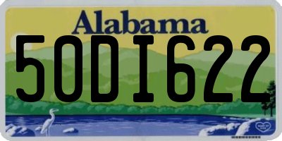 AL license plate 50DI622