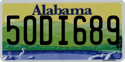 AL license plate 50DI689