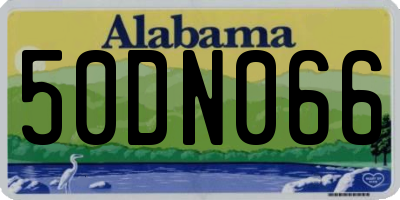 AL license plate 50DN066