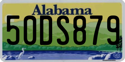 AL license plate 50DS879