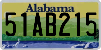AL license plate 51AB215