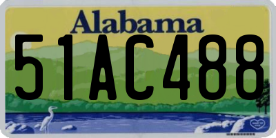 AL license plate 51AC488
