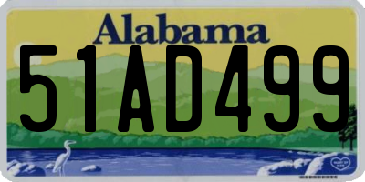 AL license plate 51AD499