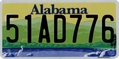 AL license plate 51AD776