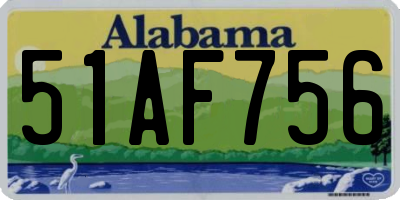 AL license plate 51AF756