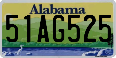 AL license plate 51AG525