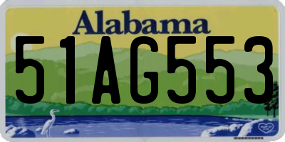 AL license plate 51AG553