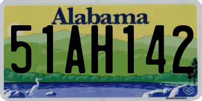 AL license plate 51AH142