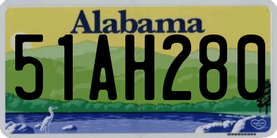 AL license plate 51AH280