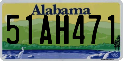 AL license plate 51AH471