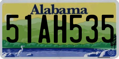 AL license plate 51AH535