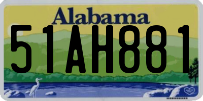 AL license plate 51AH881