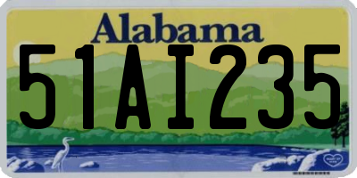 AL license plate 51AI235
