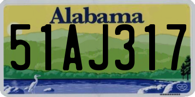 AL license plate 51AJ317