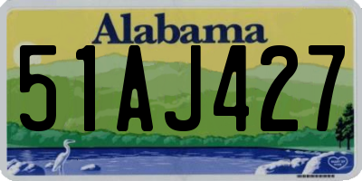 AL license plate 51AJ427