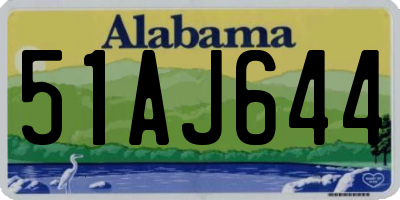AL license plate 51AJ644