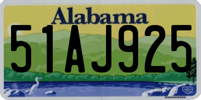 AL license plate 51AJ925