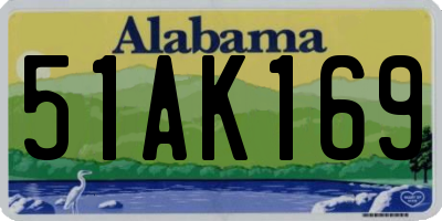 AL license plate 51AK169