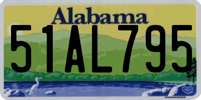 AL license plate 51AL795