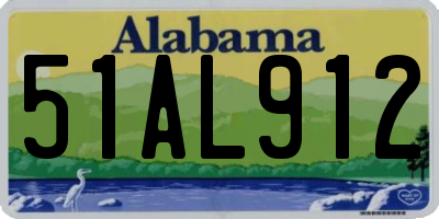 AL license plate 51AL912
