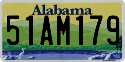 AL license plate 51AM179