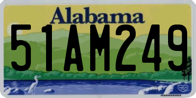 AL license plate 51AM249