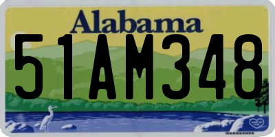 AL license plate 51AM348